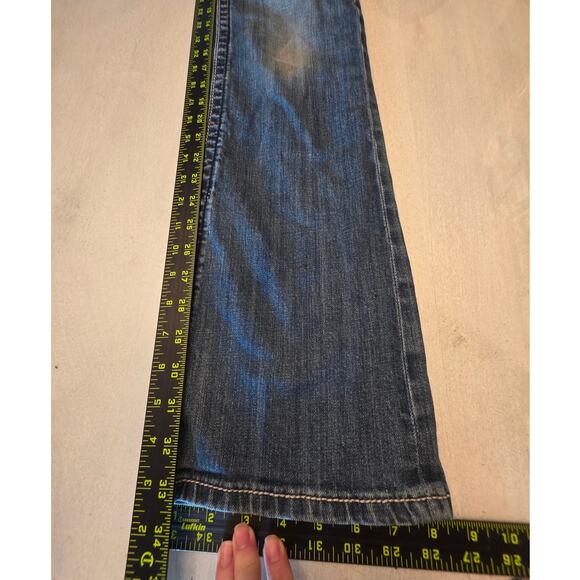 Miss Me Women's Boot Denim Jeans Cross Embellished Y2K Grunge SZ 29 Flap Pockets - Picture 10 of 10